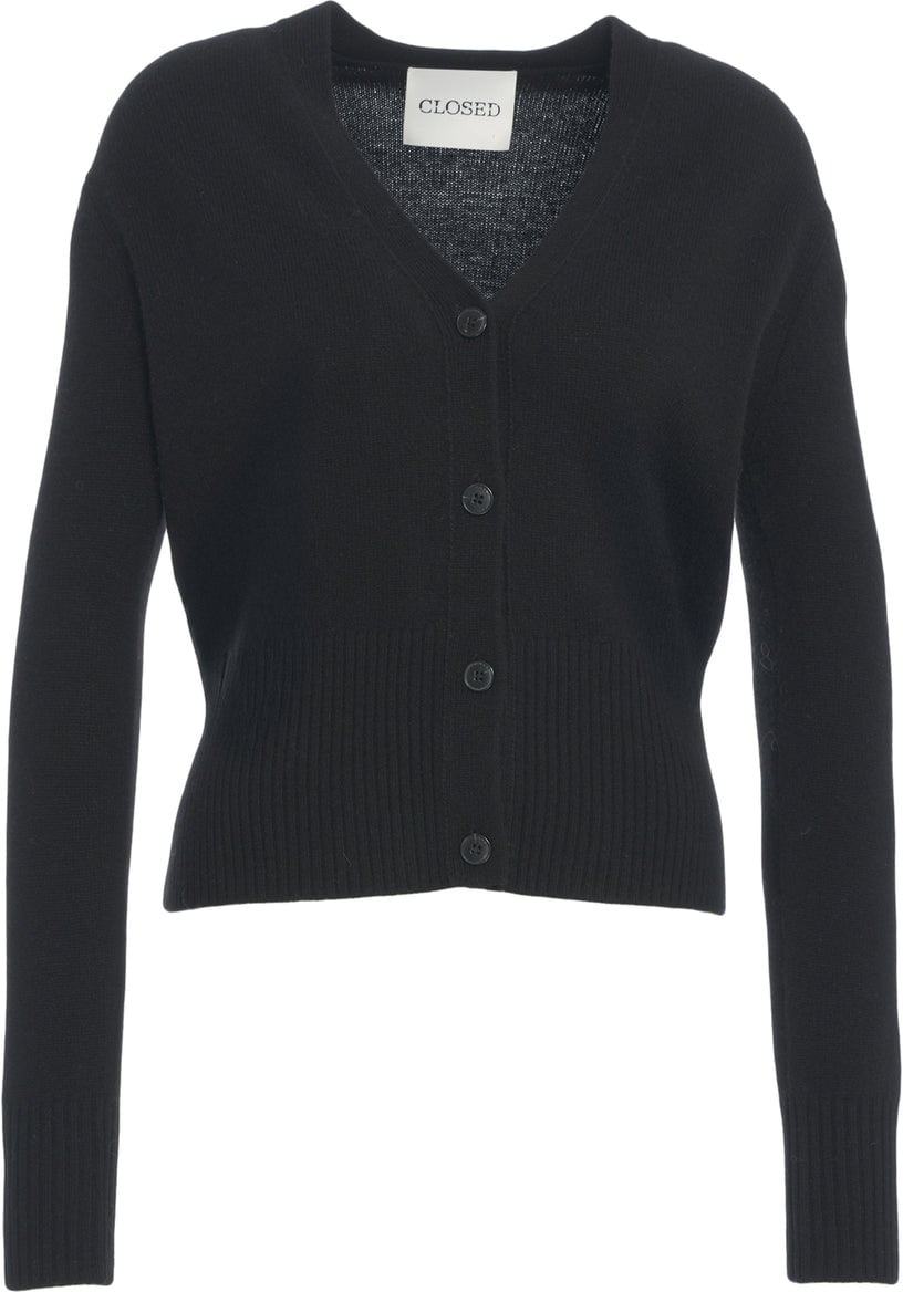 Closed Wool cardigan Zwart