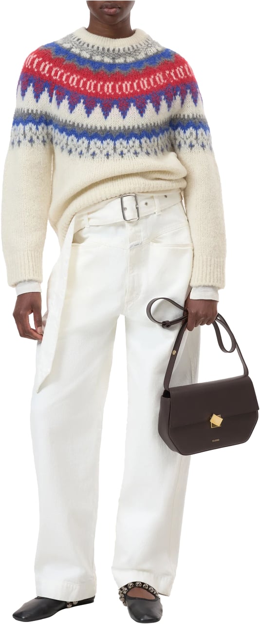 Closed Closed Crew Neck Long Sleeve Truien Ecru C96419-94c-jc Wit