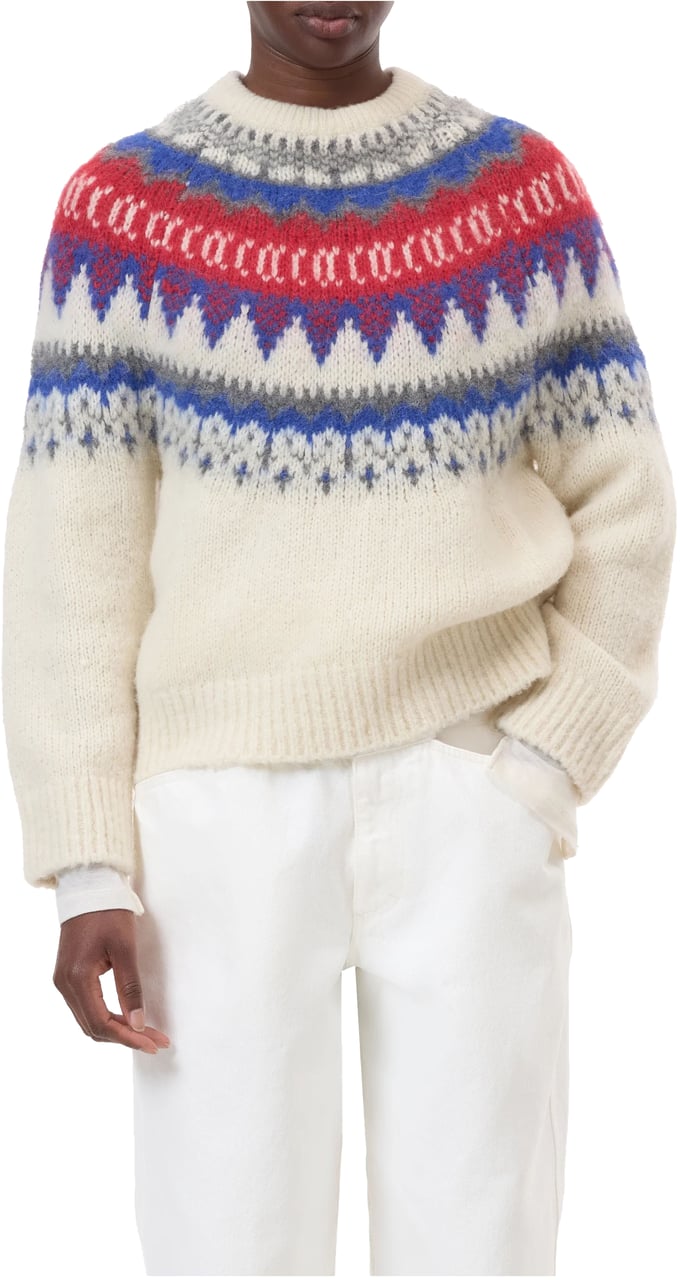 Closed Closed Crew Neck Long Sleeve Truien Ecru C96419-94c-jc Wit