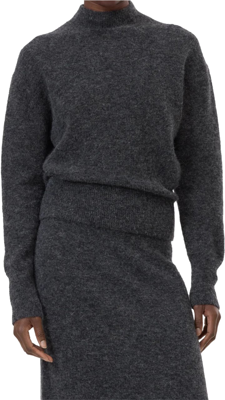 Closed Closed Mock Neck Truien Donkergrijs C96434-98c-22 Grijs