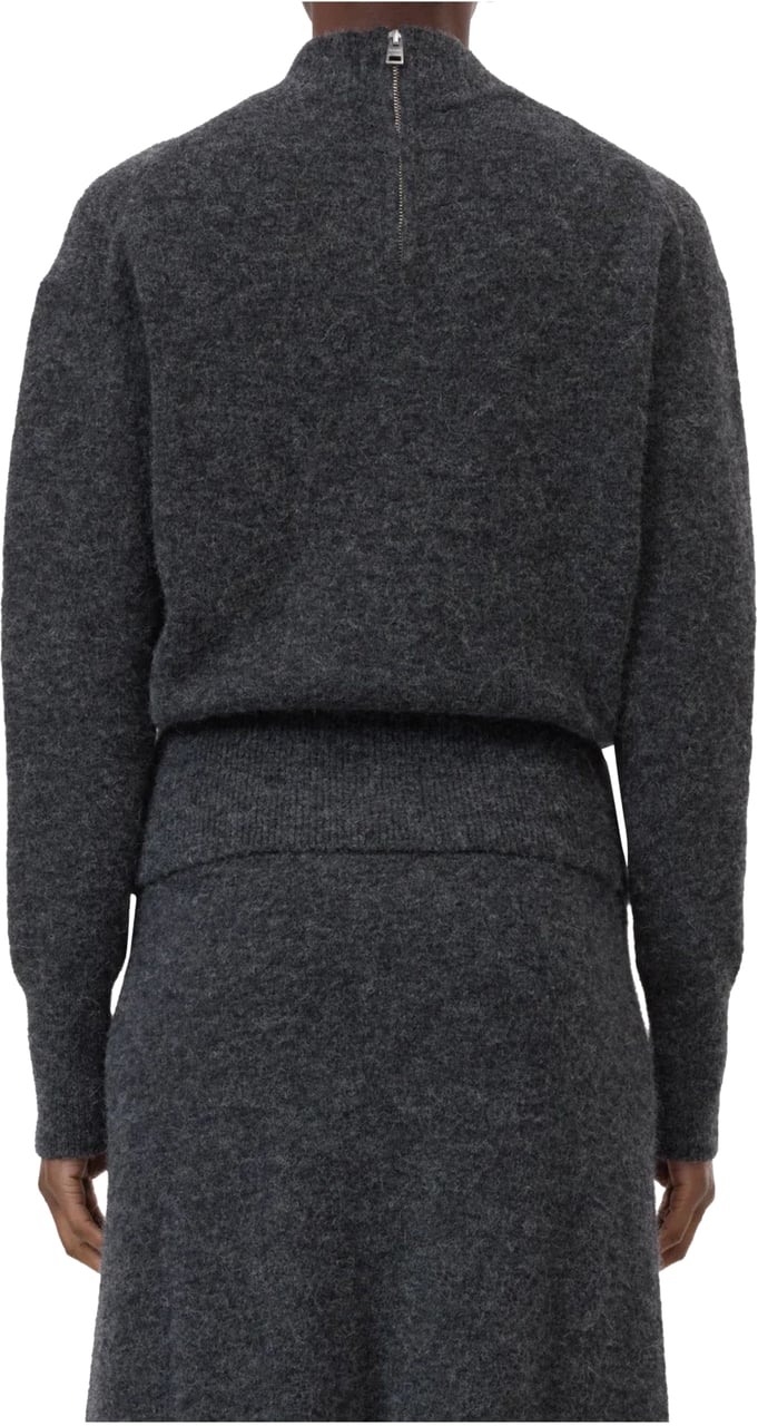 Closed Closed Mock Neck Truien Donkergrijs C96434-98c-22 Grijs