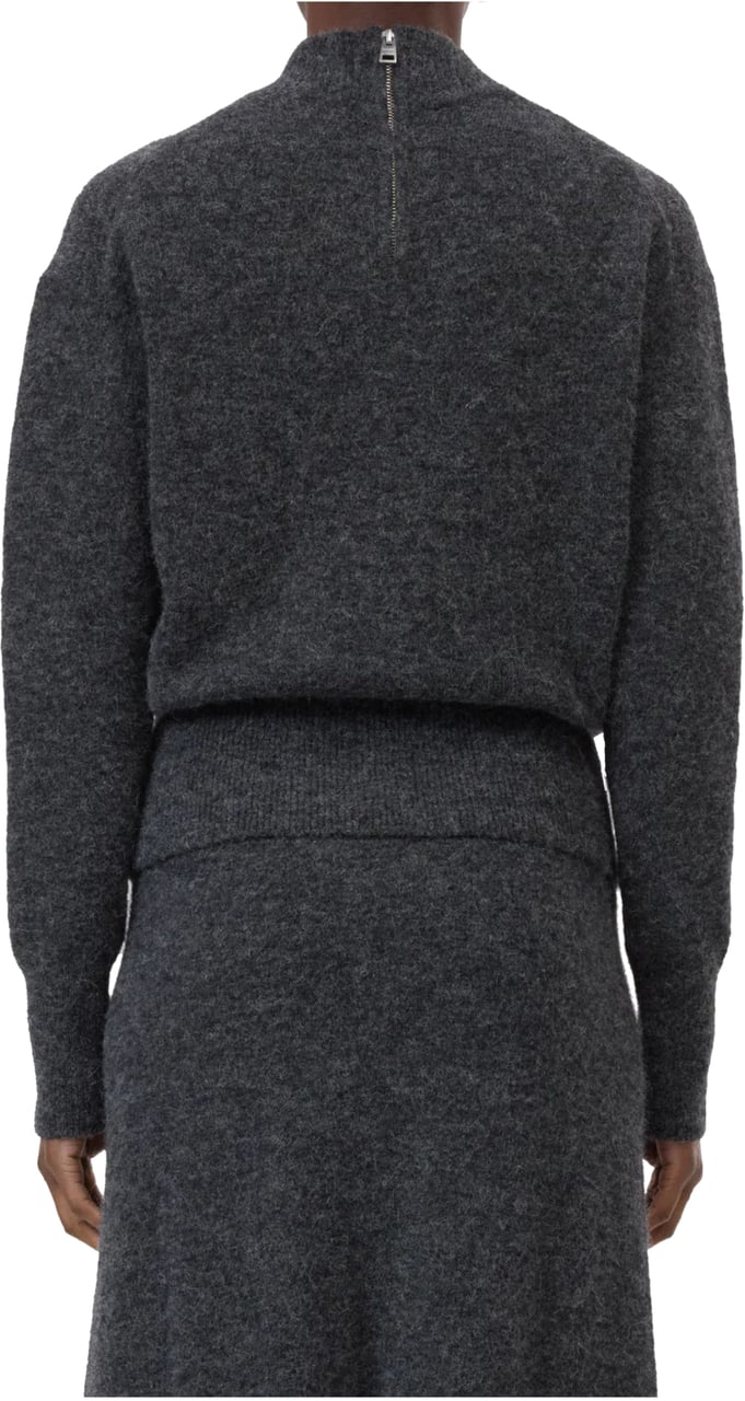 Closed Closed Mock Neck Truien Donkergrijs C96434-98c-22 Grijs