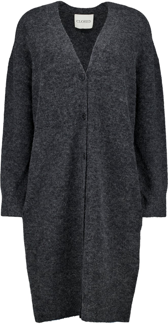 Closed Closed Cardigan Long Vesten Donkergrijs C96436-98c-22 Grijs