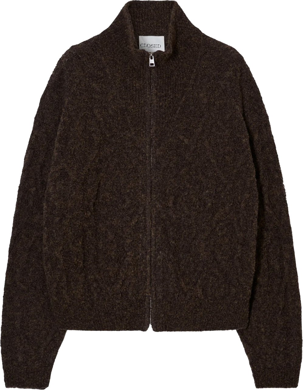 Closed - Troyer zip cardigan - C96449-98W-22 - 963 Bruin