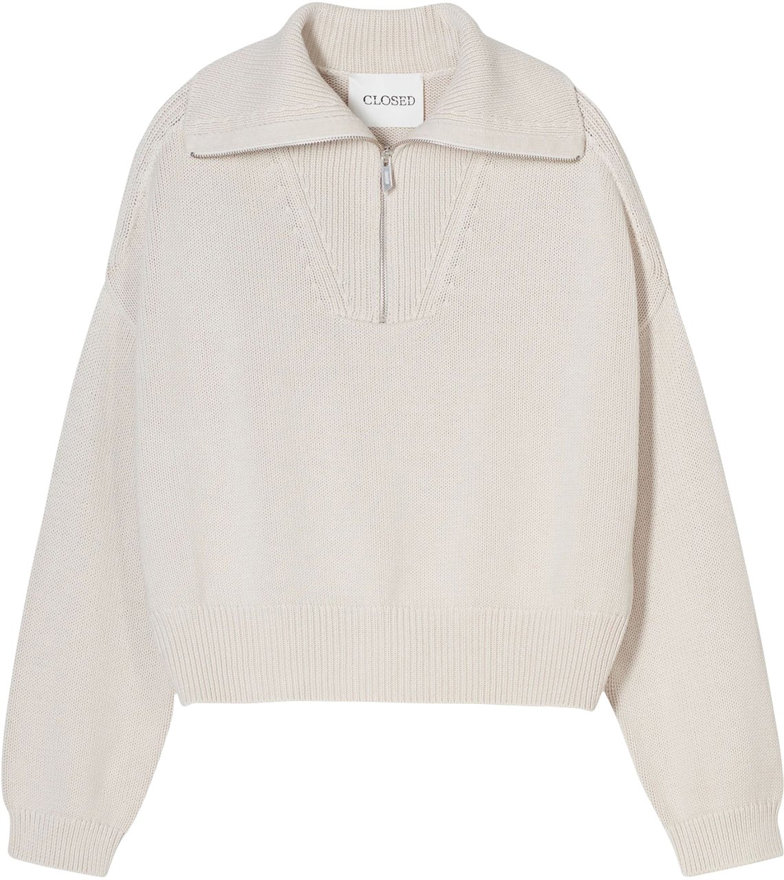 Closed Closed Cropped Troyer Sweaters Beige C96491-951-30 Beige