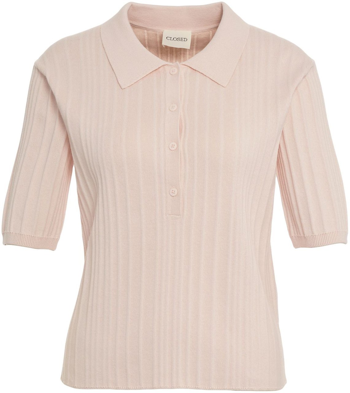 Closed Knit polo shirt Roze