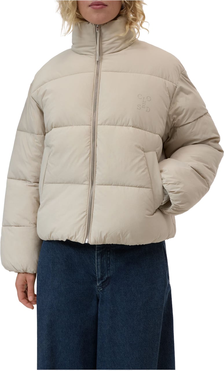Closed Closed Cropped Puffer Jacket Puffer Jassen Beige C97216-69f-22 Beige