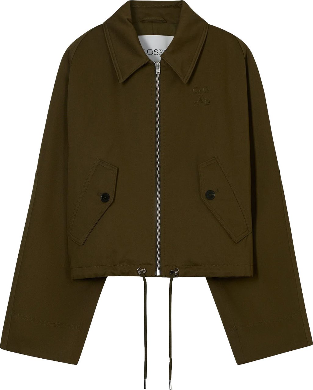 Closed - Sportive blouson - C97299-50L-22 - 634 Deep olive Groen