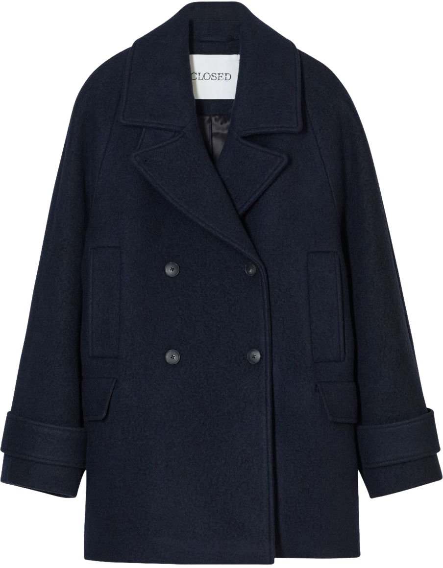 Closed Coats Blue Blauw