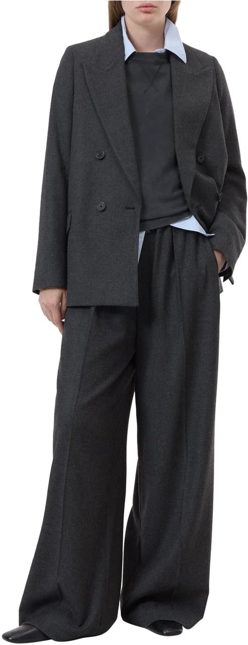 Closed Closed Fitted Doublebreasted Blazer Blazers Anthraciet C97884-355-22 Grijs