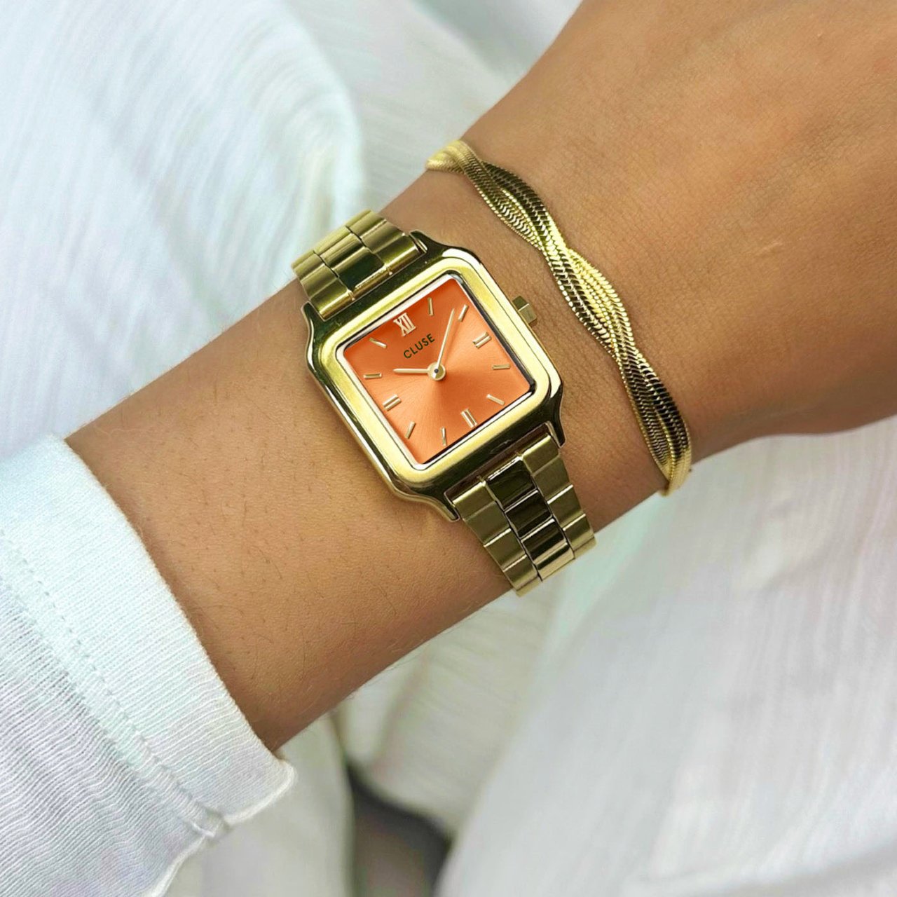 CLUSE Gracieuse - Horloge - Goud Oranje