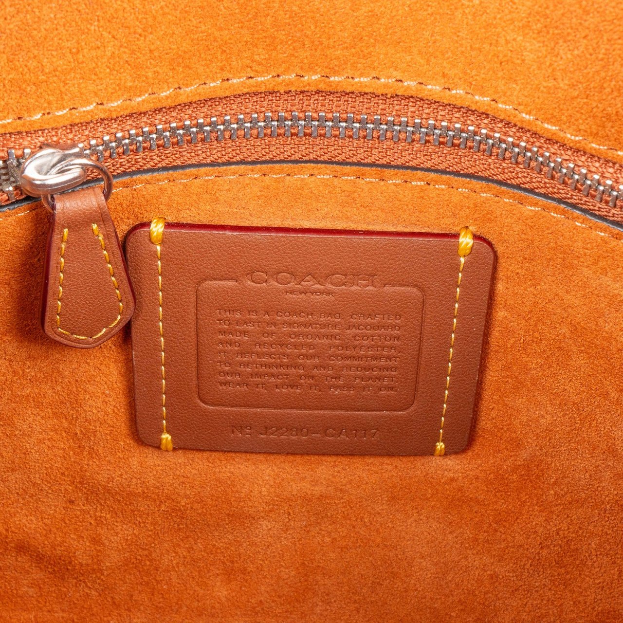 Coach Coach Monogram Signature Rowan Satchel Handbag Bruin