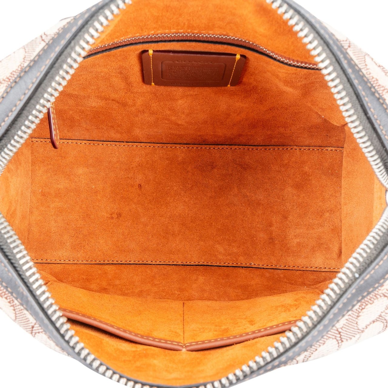 Coach Coach Monogram Signature Rowan Satchel Handbag Bruin