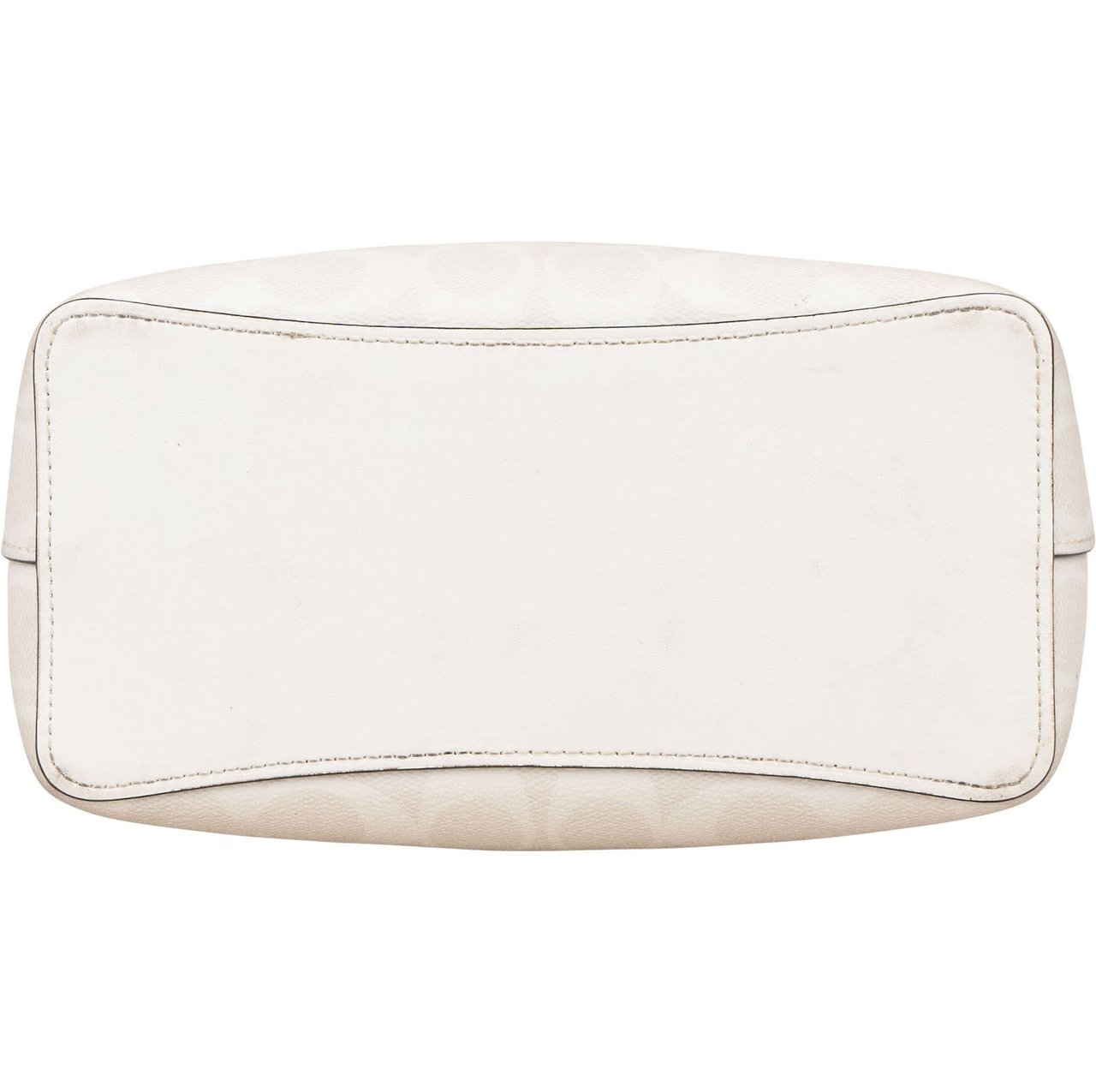 Coach White Monogram Mollie Bucket Handbag Wit