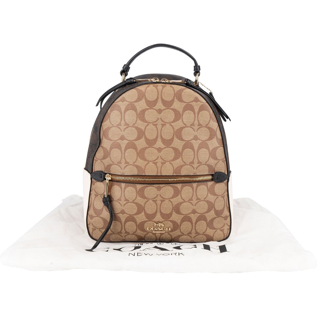 Coach Coach Monogram Signature Canvas Charlie Backpack Bruin