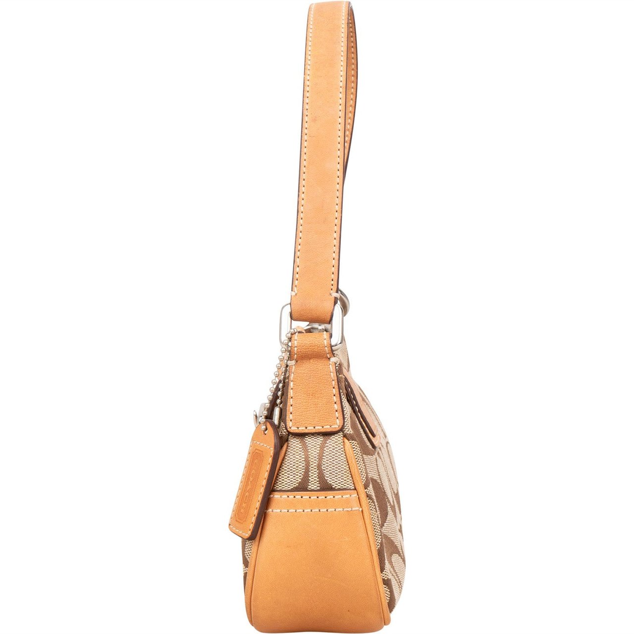 Coach Coach Classic Monogram Demi Flap Mini Handbag Bruin