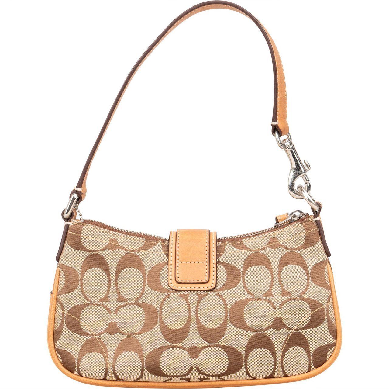 Coach Classic Monogram Demi Flap Mini Handbag Bruin