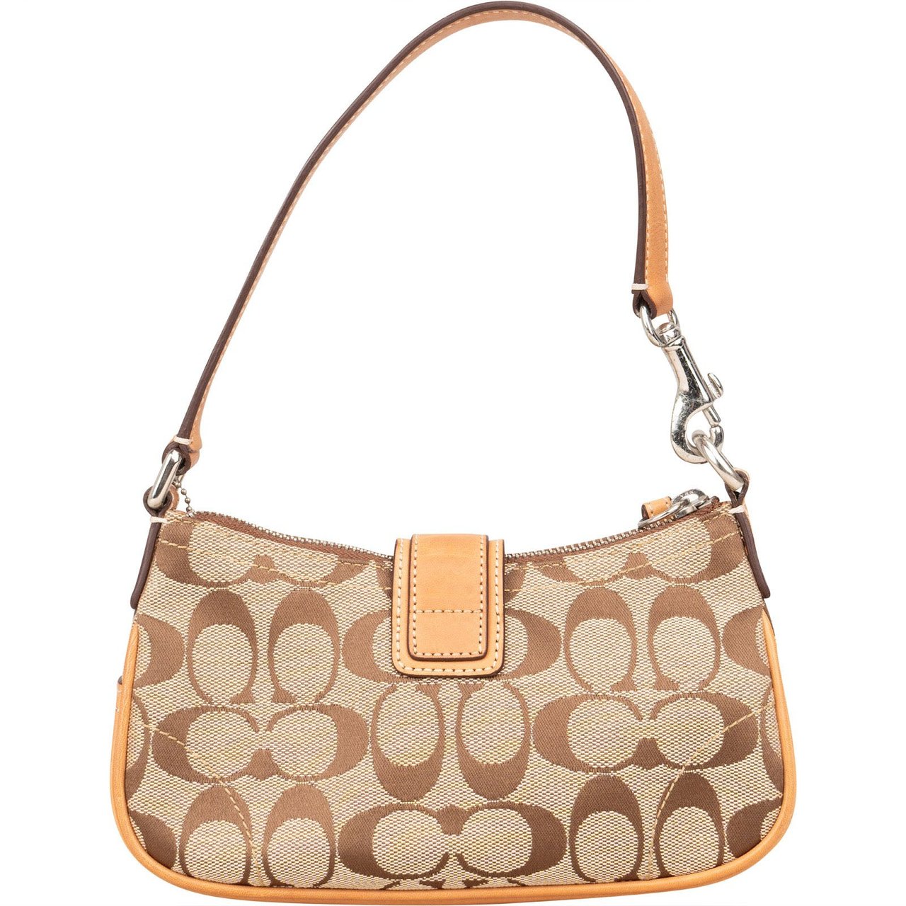 Coach Coach Classic Monogram Demi Flap Mini Handbag Bruin
