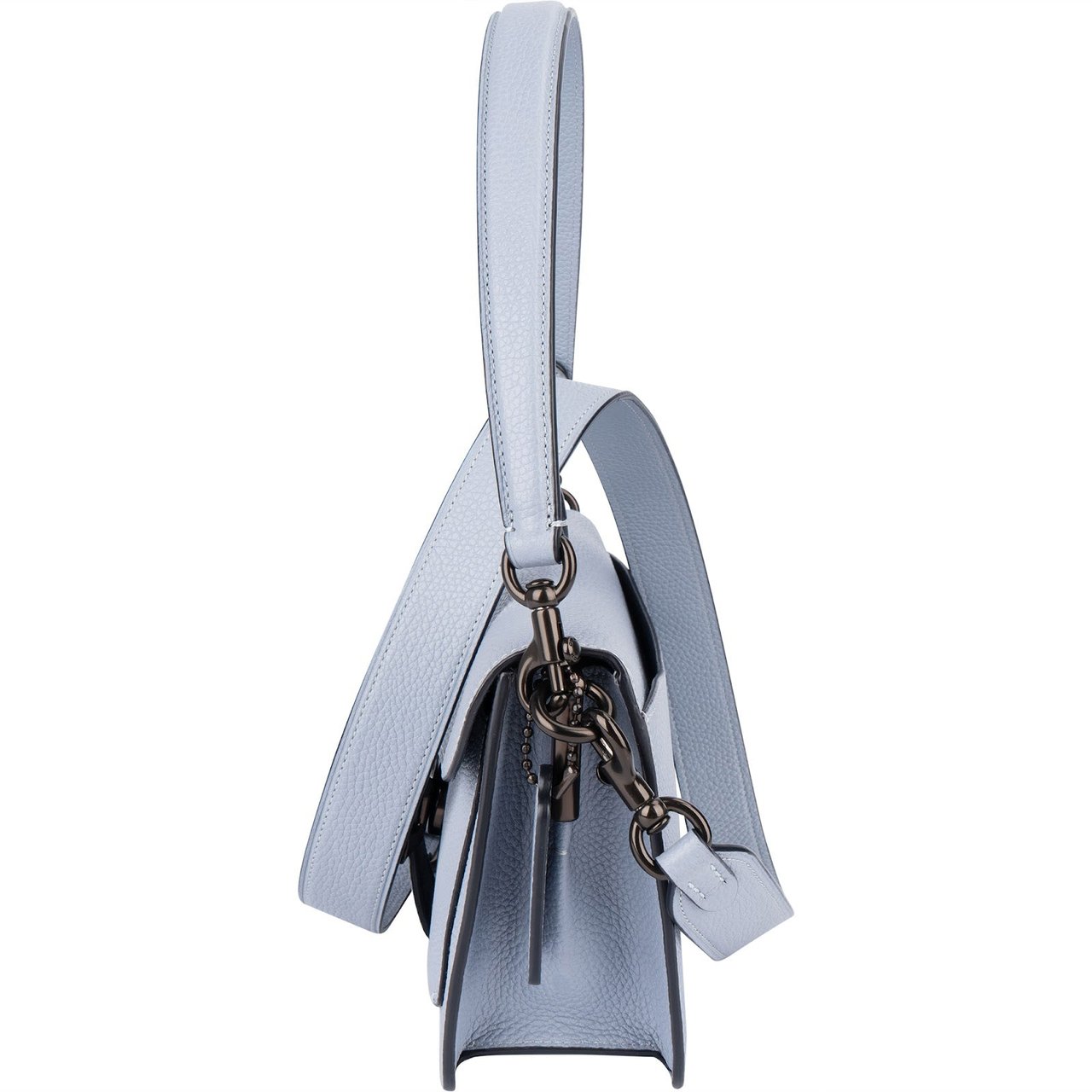 Coach Coach Pebbled Leather Tabby 26 Shoulder Bag Lichtblauw