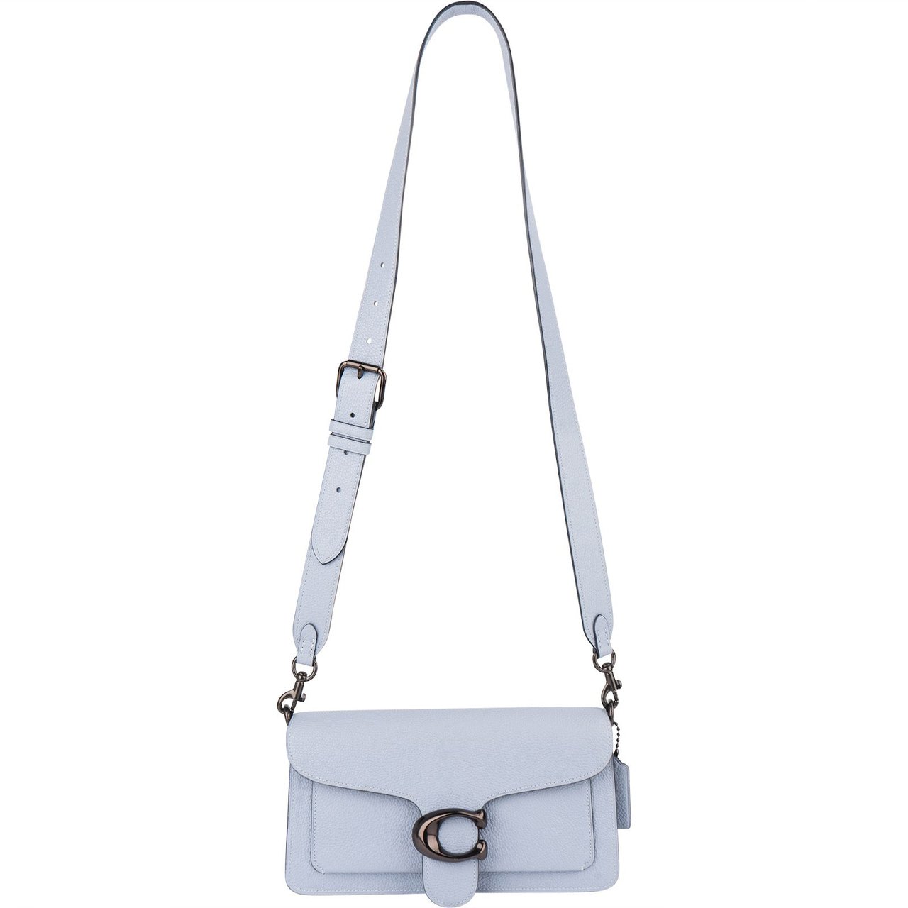 Coach Coach Pebbled Leather Tabby 26 Shoulder Bag Lichtblauw