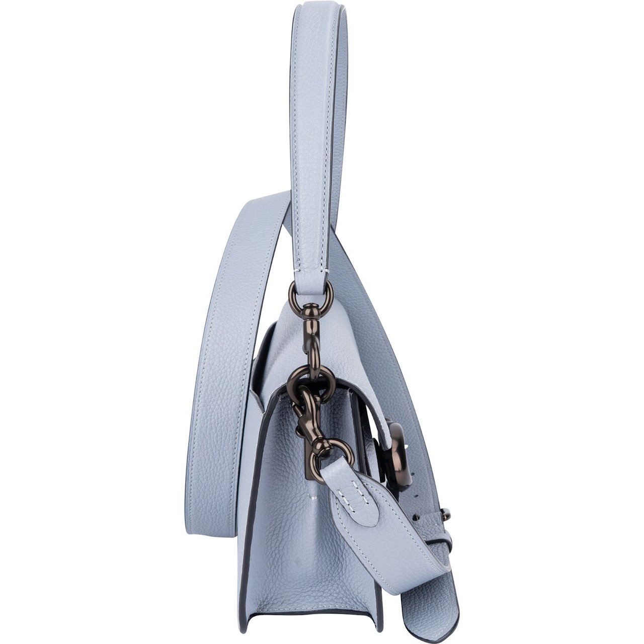 Coach Coach Pebbled Leather Tabby 26 Shoulder Bag Lichtblauw