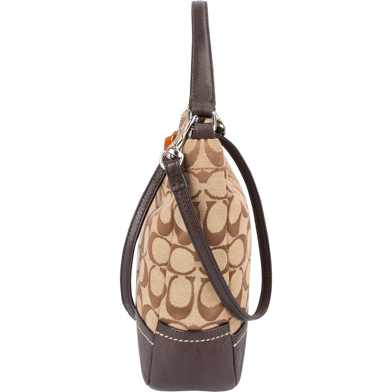 Coach Coach Monogram Signature Handbag Bruin