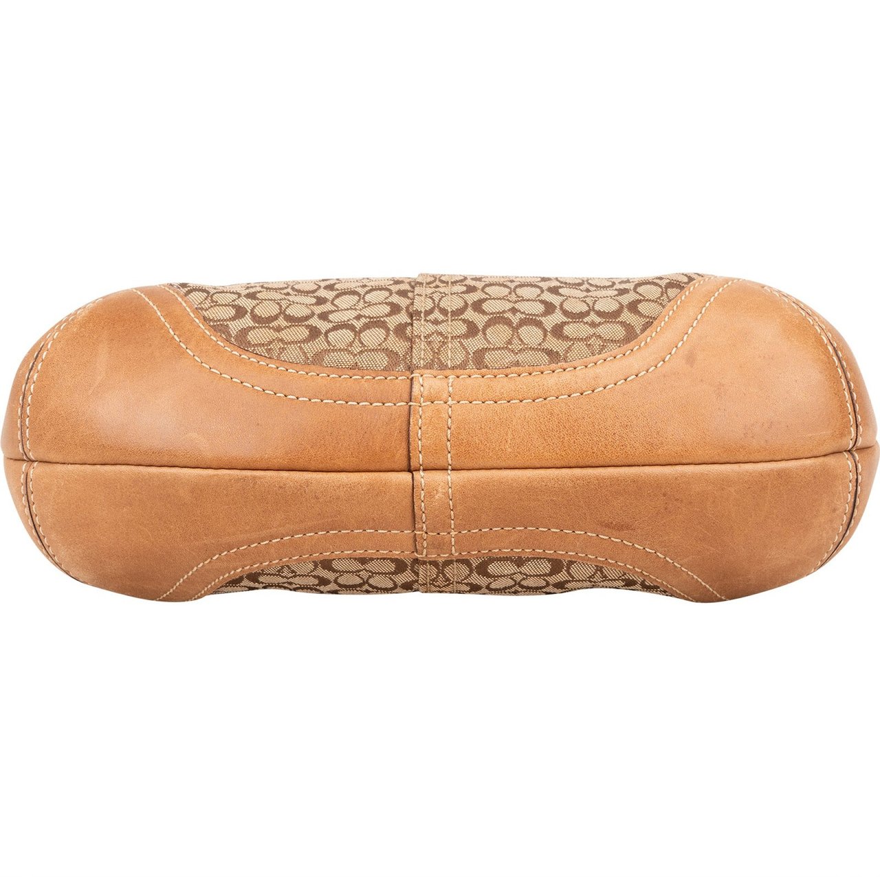 Coach Coach Monogram Signature Small Hobo Shoulder Bag Bruin