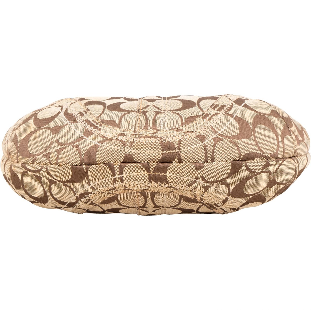 Coach Coach Signature Monogram Half Moon Shoulder Bag Bruin