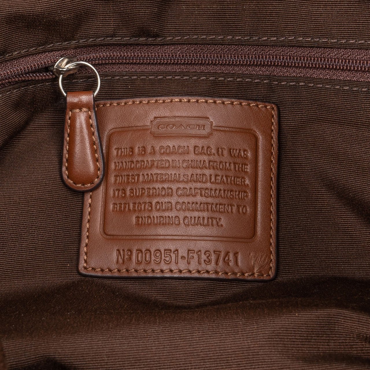 Coach Coach Signature Monogram Pleated Hobo Shoulder Bag Beige