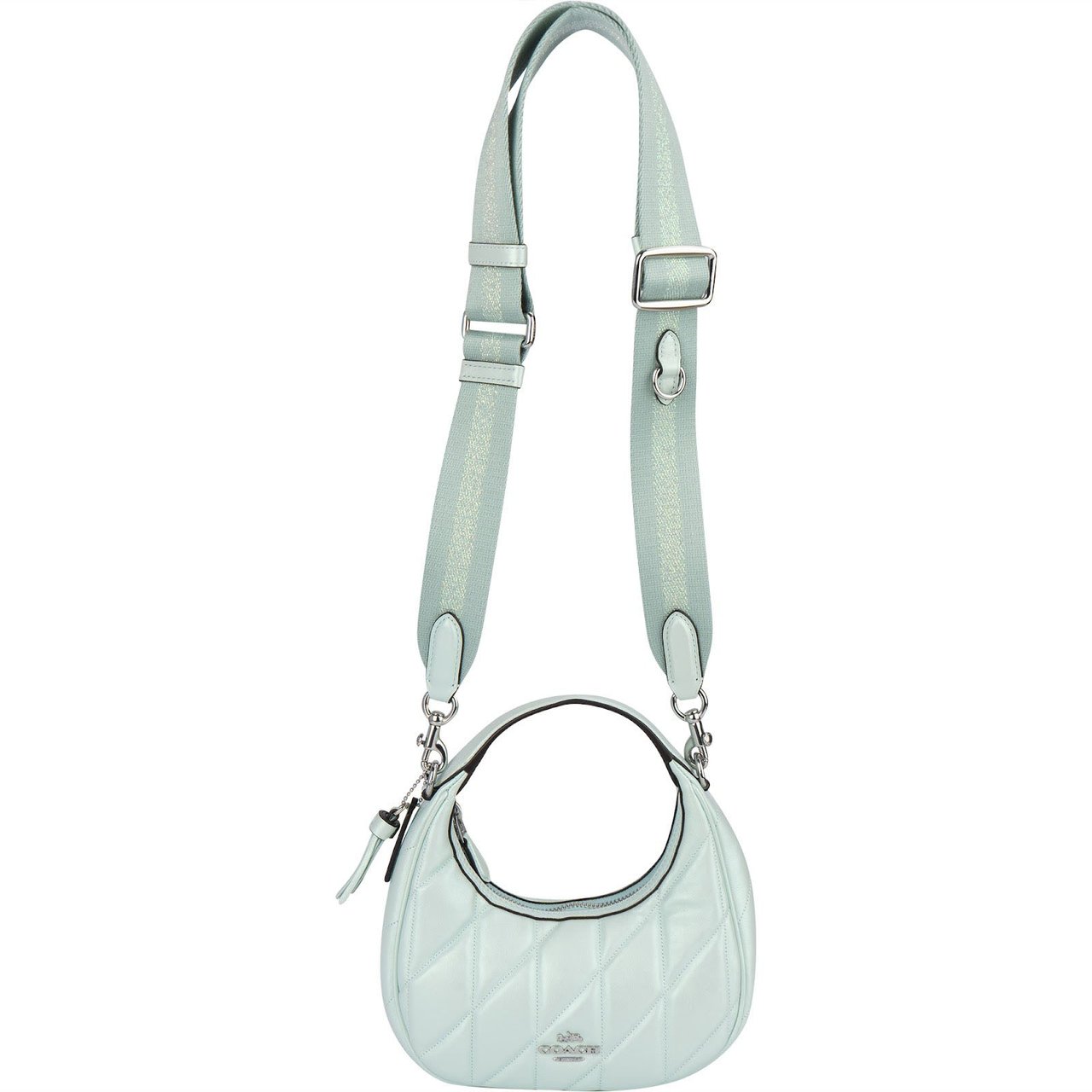 Coach Coach Quilted Leather Luna Shoulder Crossbody Bag Lime