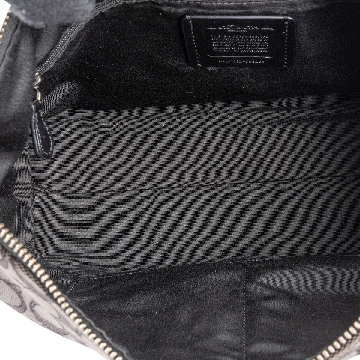 Coach Coach Monogram Signature Canvas Ergo Shoulder Crossbody Bag Zwart