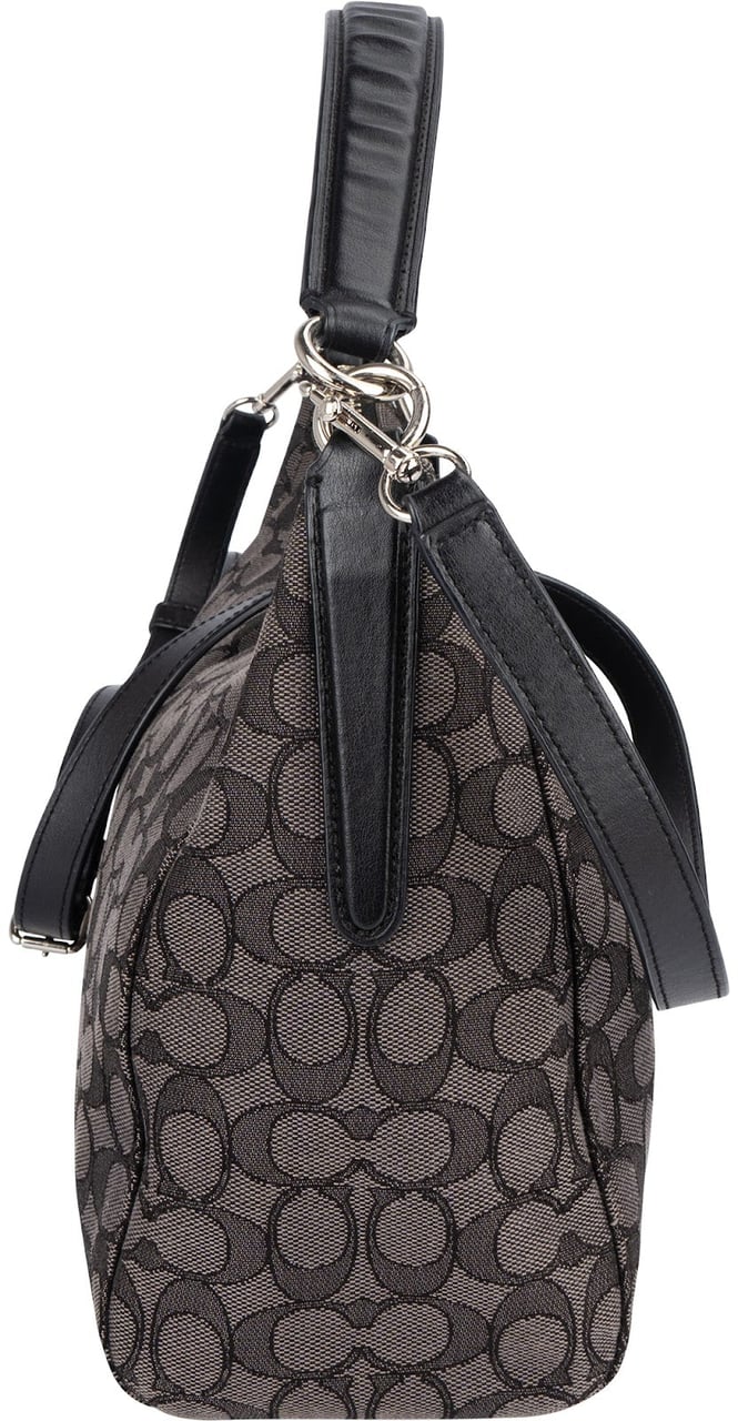 Coach Coach Monogram Signature Canvas Ergo Shoulder Crossbody Bag Zwart