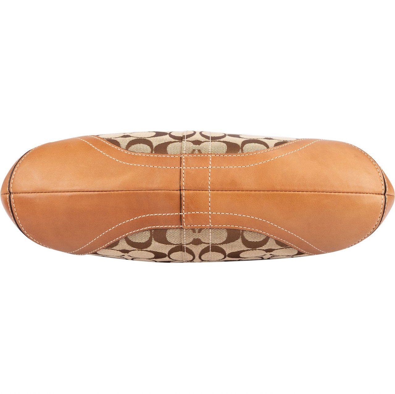 Coach Coach Monogram Signature Canvas Soho Buckle Shoulder Bag Bruin