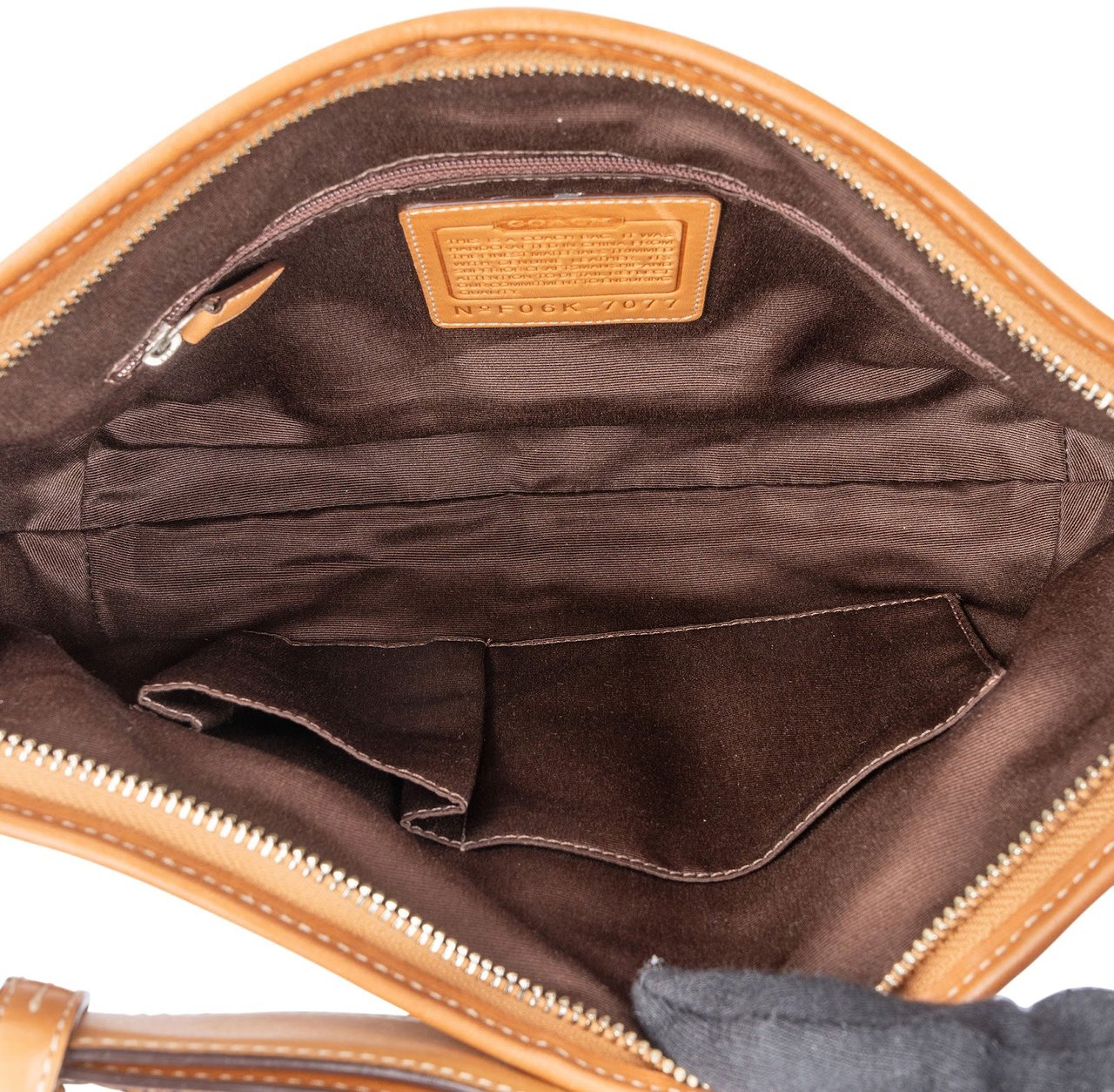 Coach Coach Monogram Signature Canvas Soho Buckle Shoulder Bag Bruin