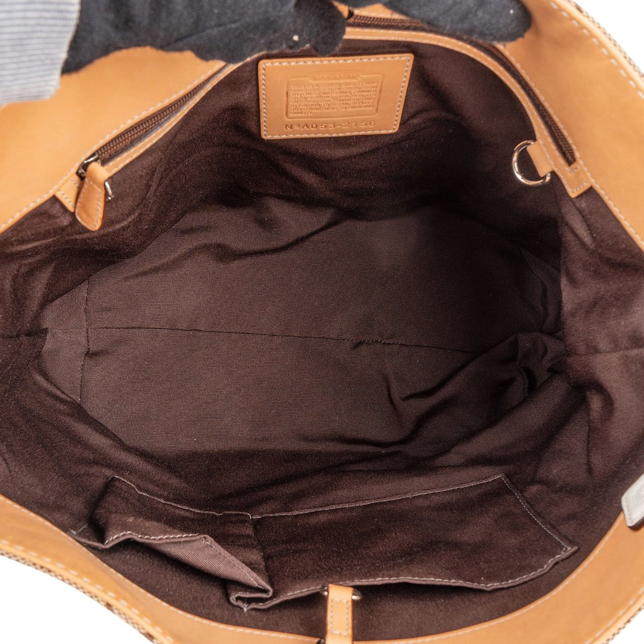 Coach Coach Monogram Signature Tote Shoulder Bag Beige