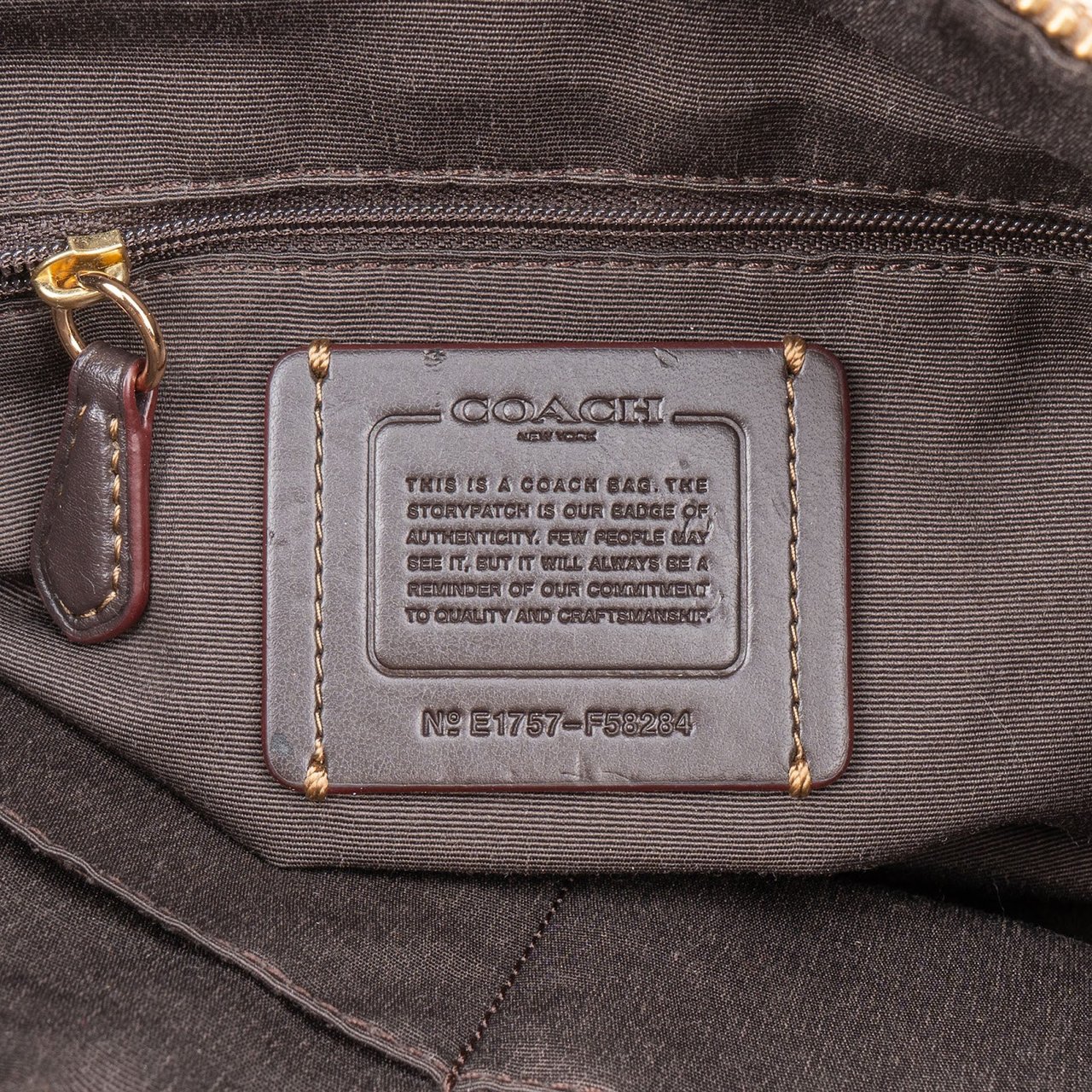 Coach Coach Monogram Signature East West Celeste Handbag Beige