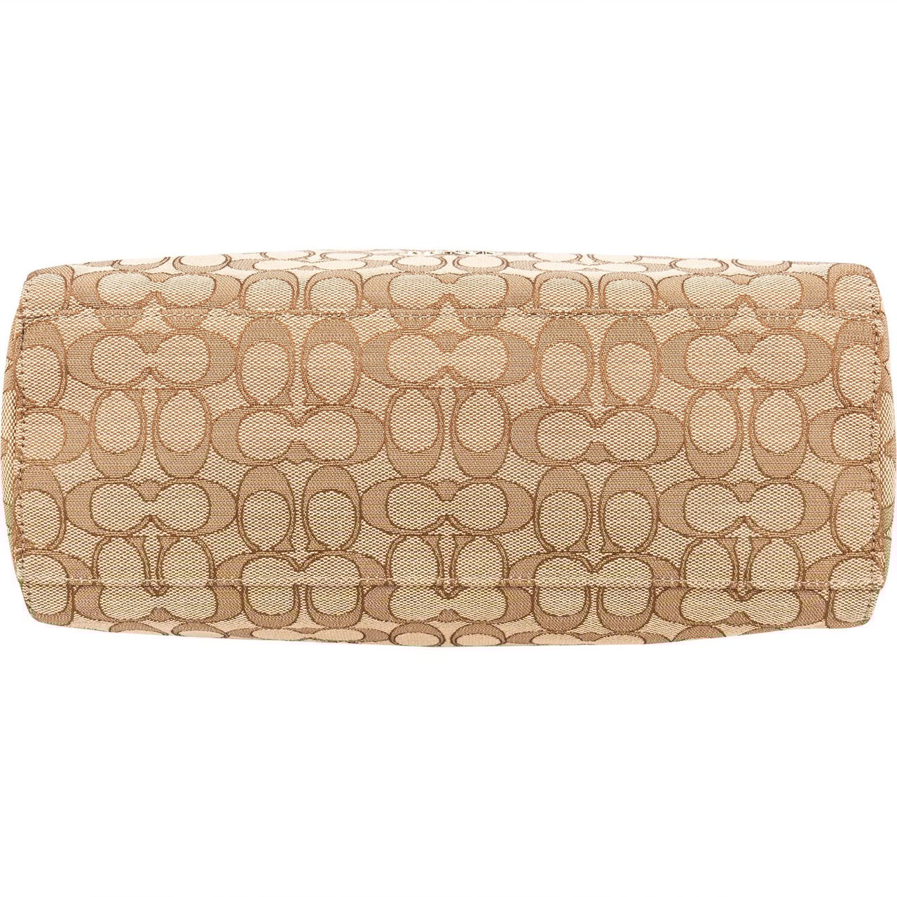 Coach Coach Monogram Signature East West Celeste Handbag Beige