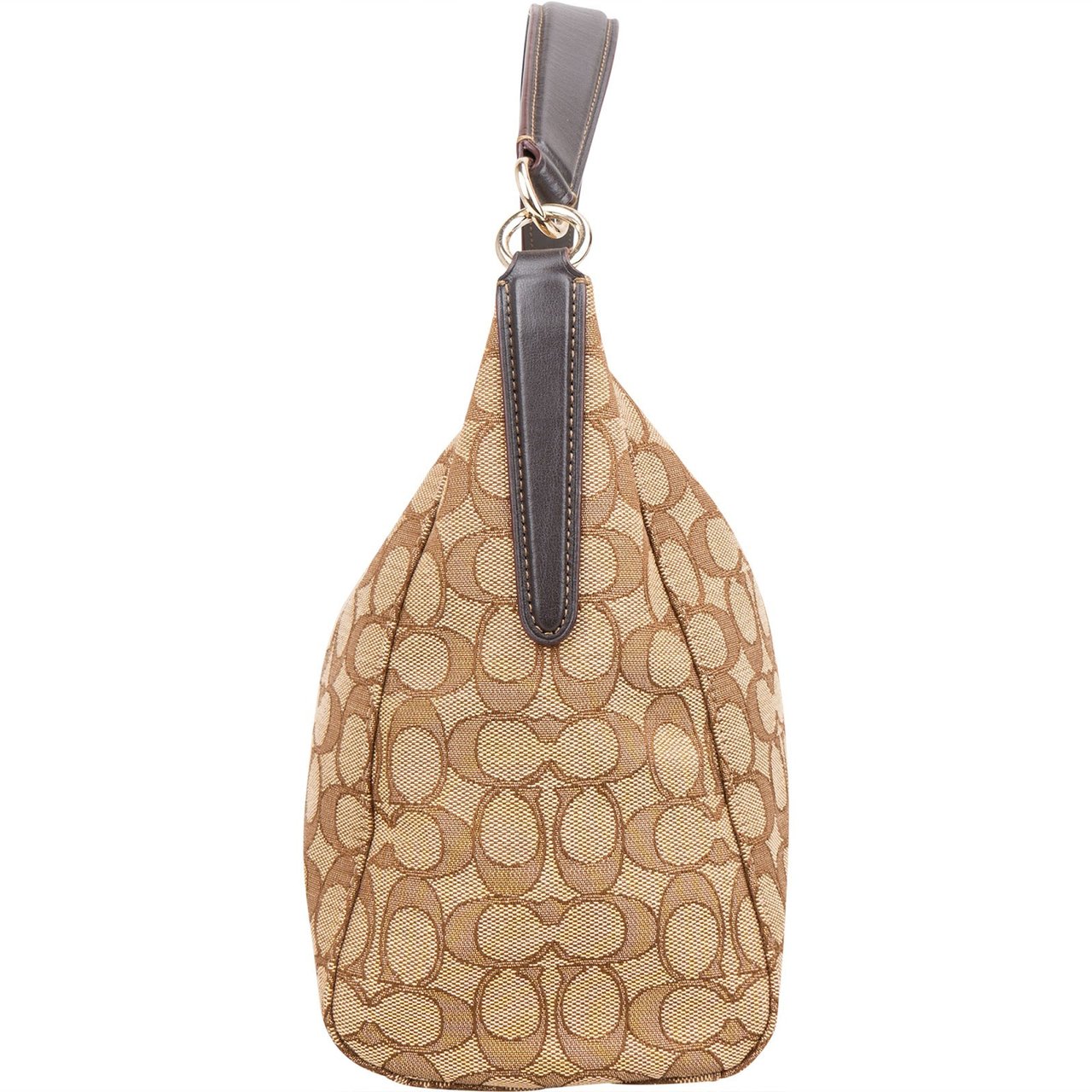 Coach Coach Monogram Signature East West Celeste Handbag Beige