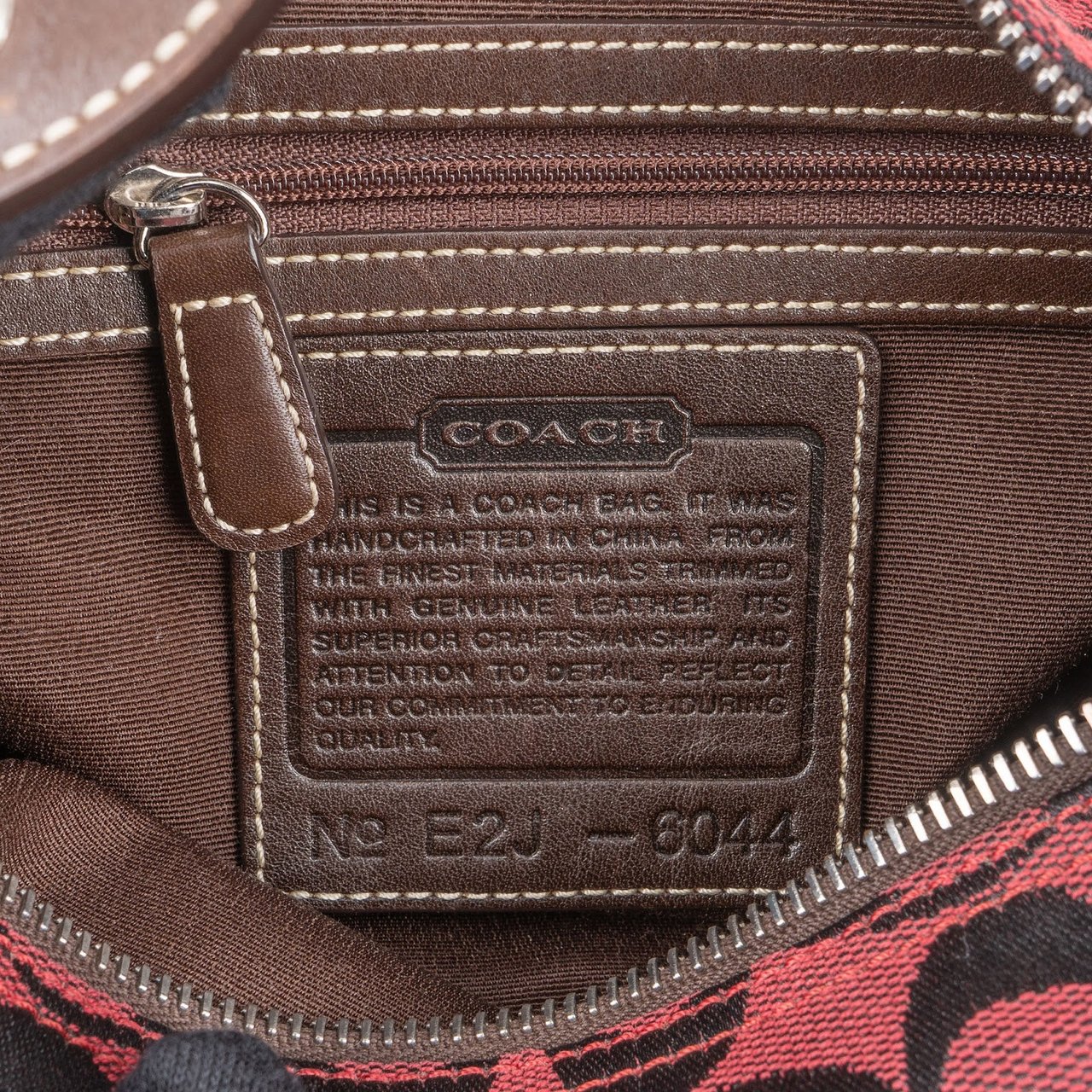 Coach Coach Red Monogram Signature Demi Mini Handbag Rood