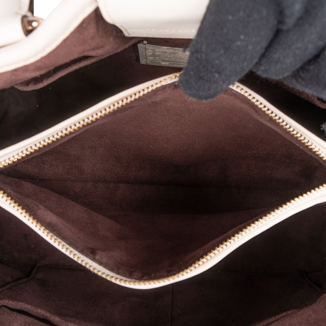 Coach Coach Monogram Signature Canvas Margot Carryall Handbag Beige