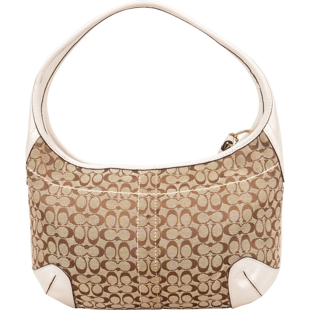 Coach Coach Monogram Signature Handbag Bruin