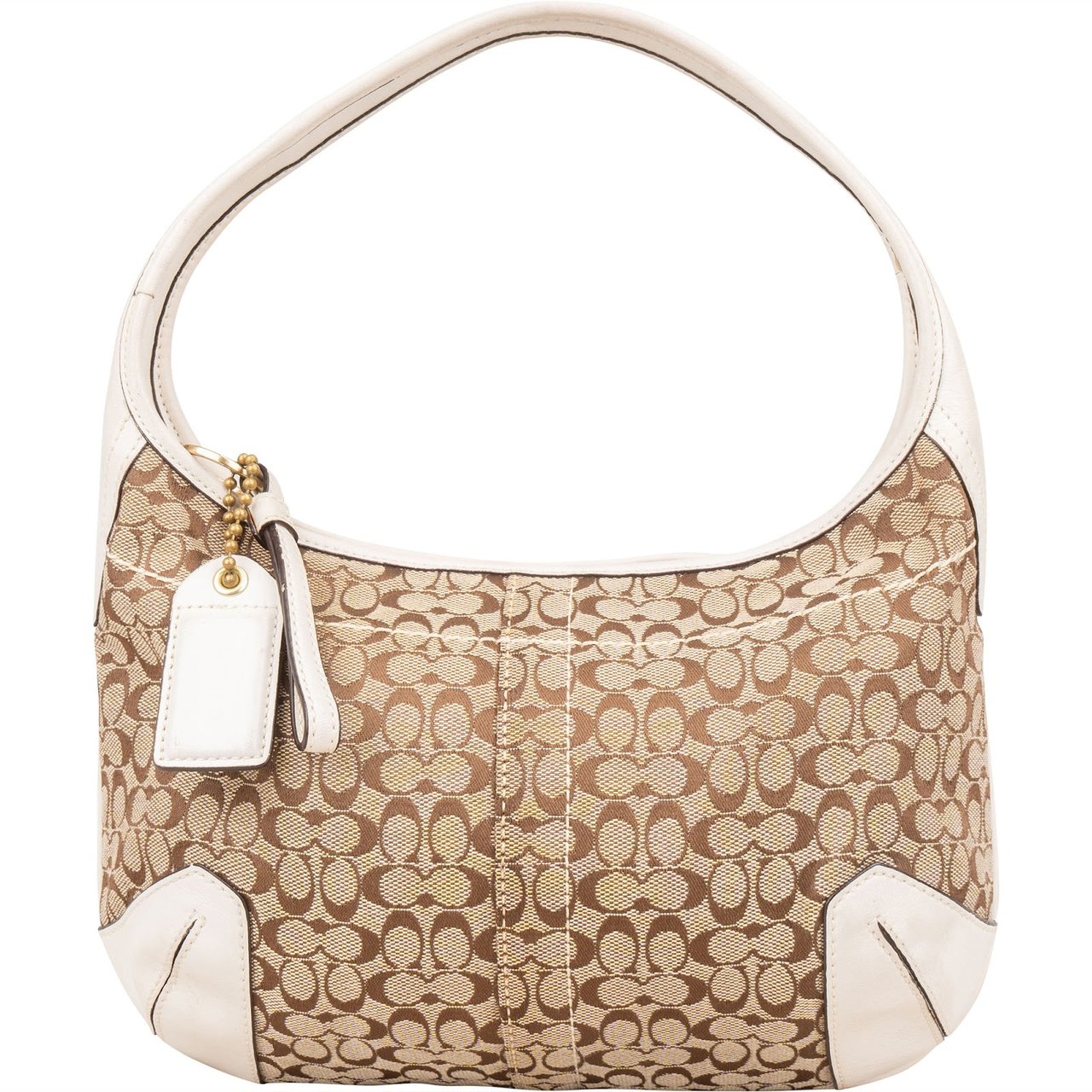 Coach Coach Monogram Signature Handbag Bruin