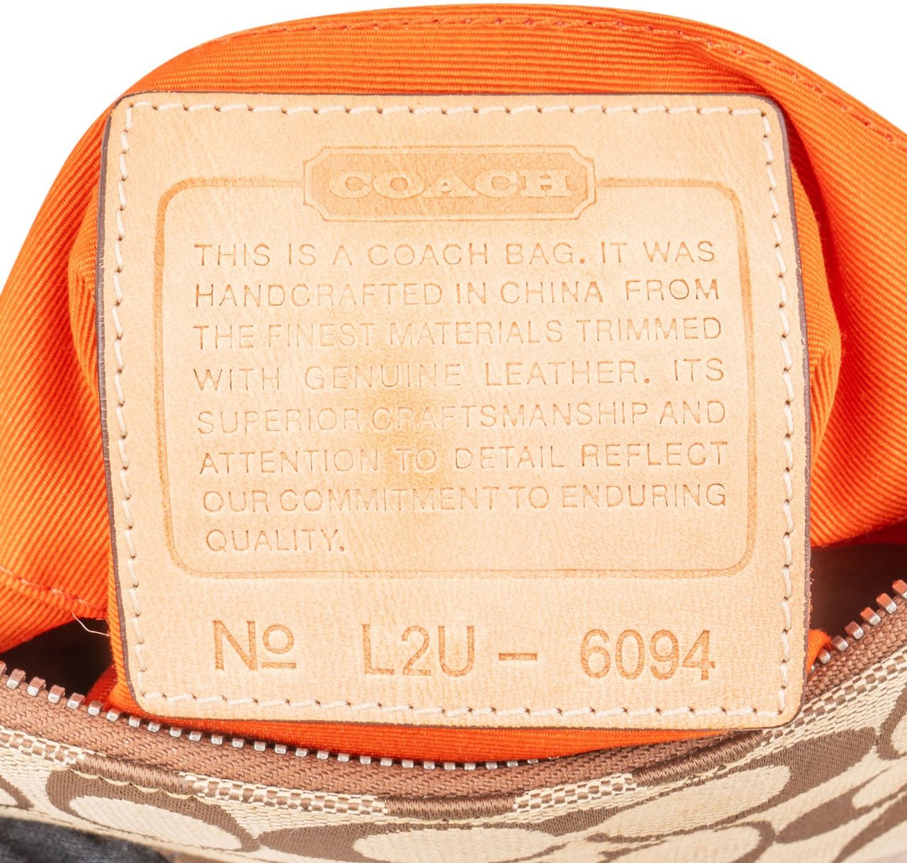 Coach Coach Monogram Signature Canvas Demi Handbag Bruin