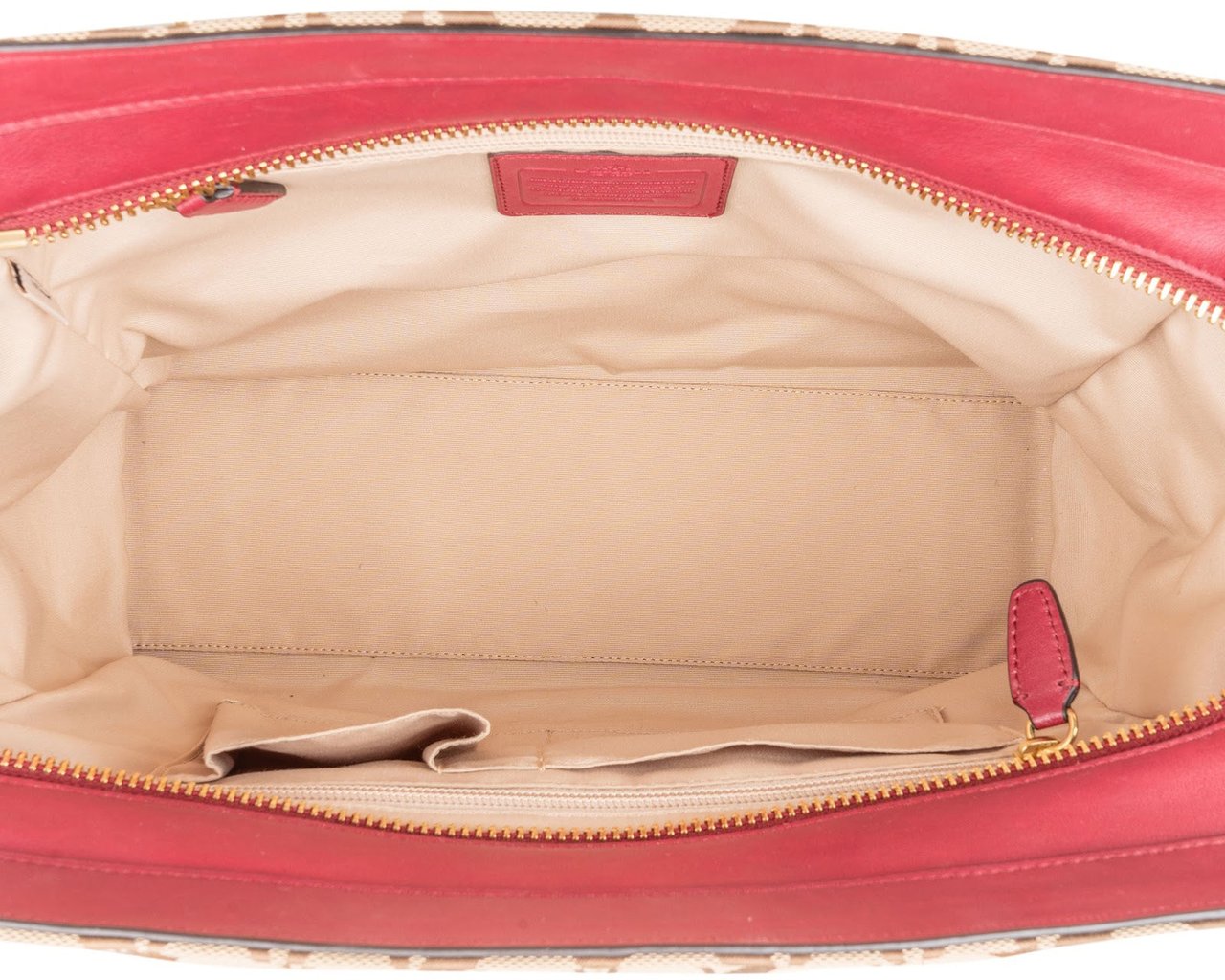 Coach Coach Monogram Signature Canvas Legacy Candace Carryall Handbag Beige