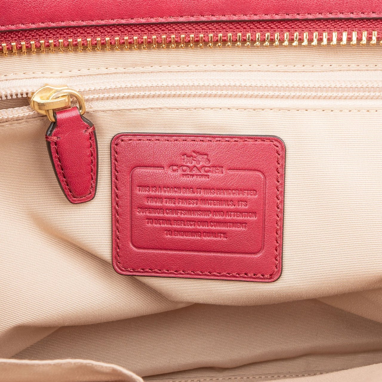 Coach Coach Monogram Signature Canvas Legacy Candace Carryall Handbag Beige