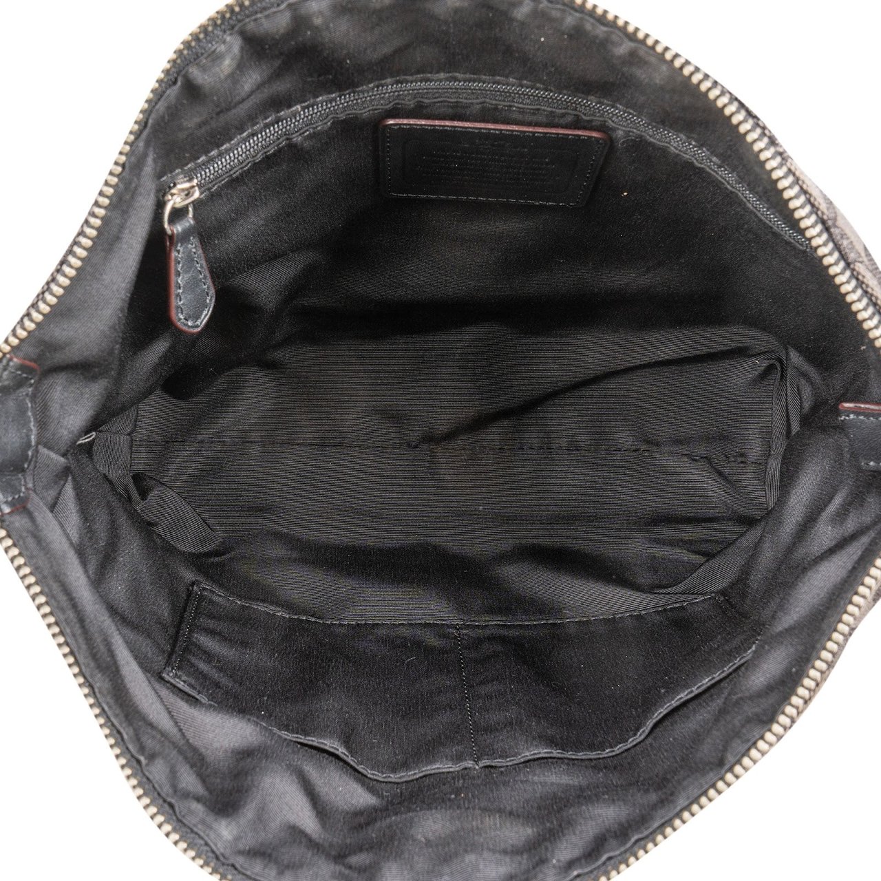 Coach Coach Monogram Signature Prairie Satchel Handbag Zwart