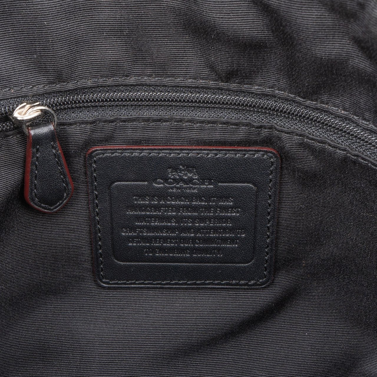 Coach Coach Monogram Signature Prairie Satchel Handbag Zwart