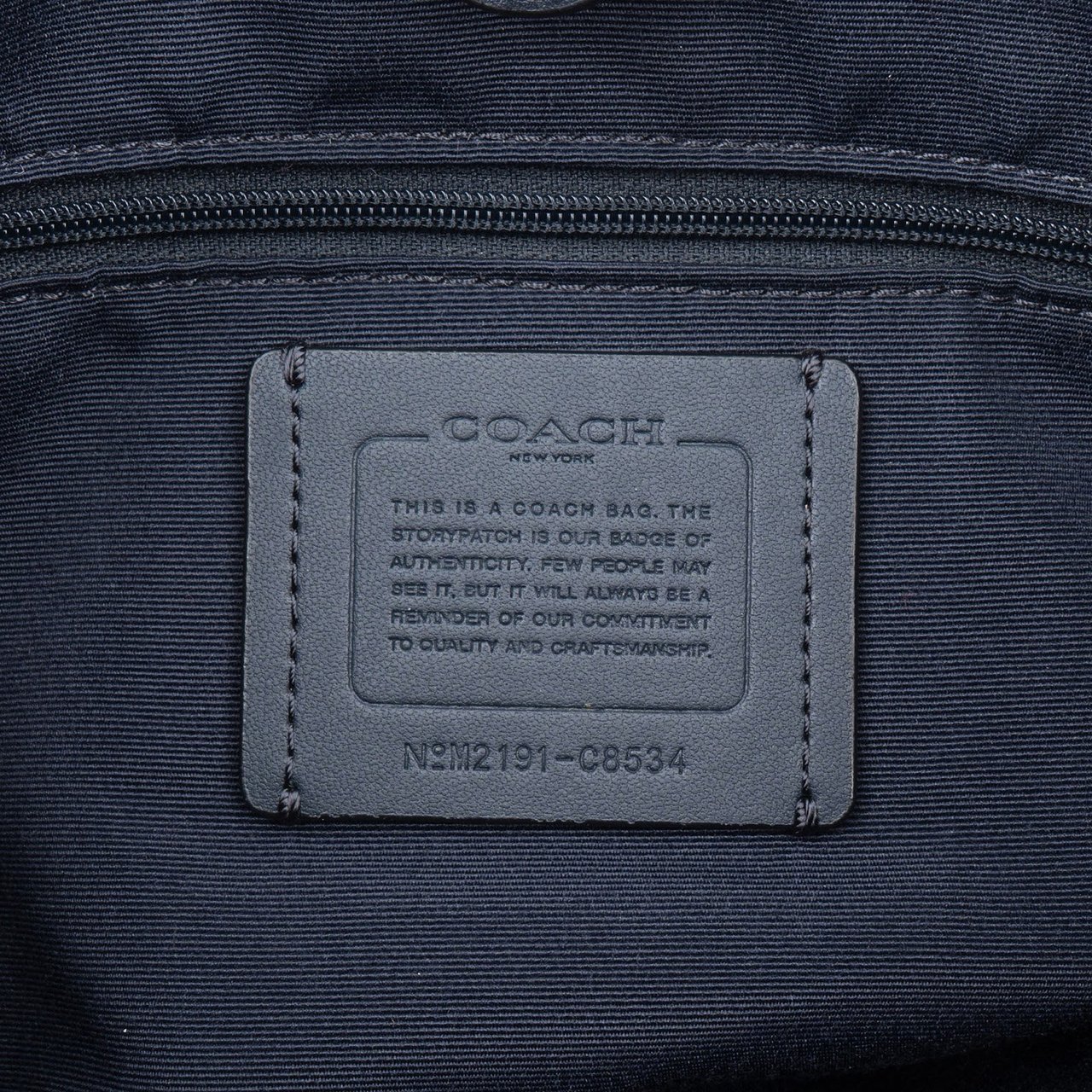 Coach Coach Monogram Signature Chambray Legacy Denim Shoulder Bag Blauw