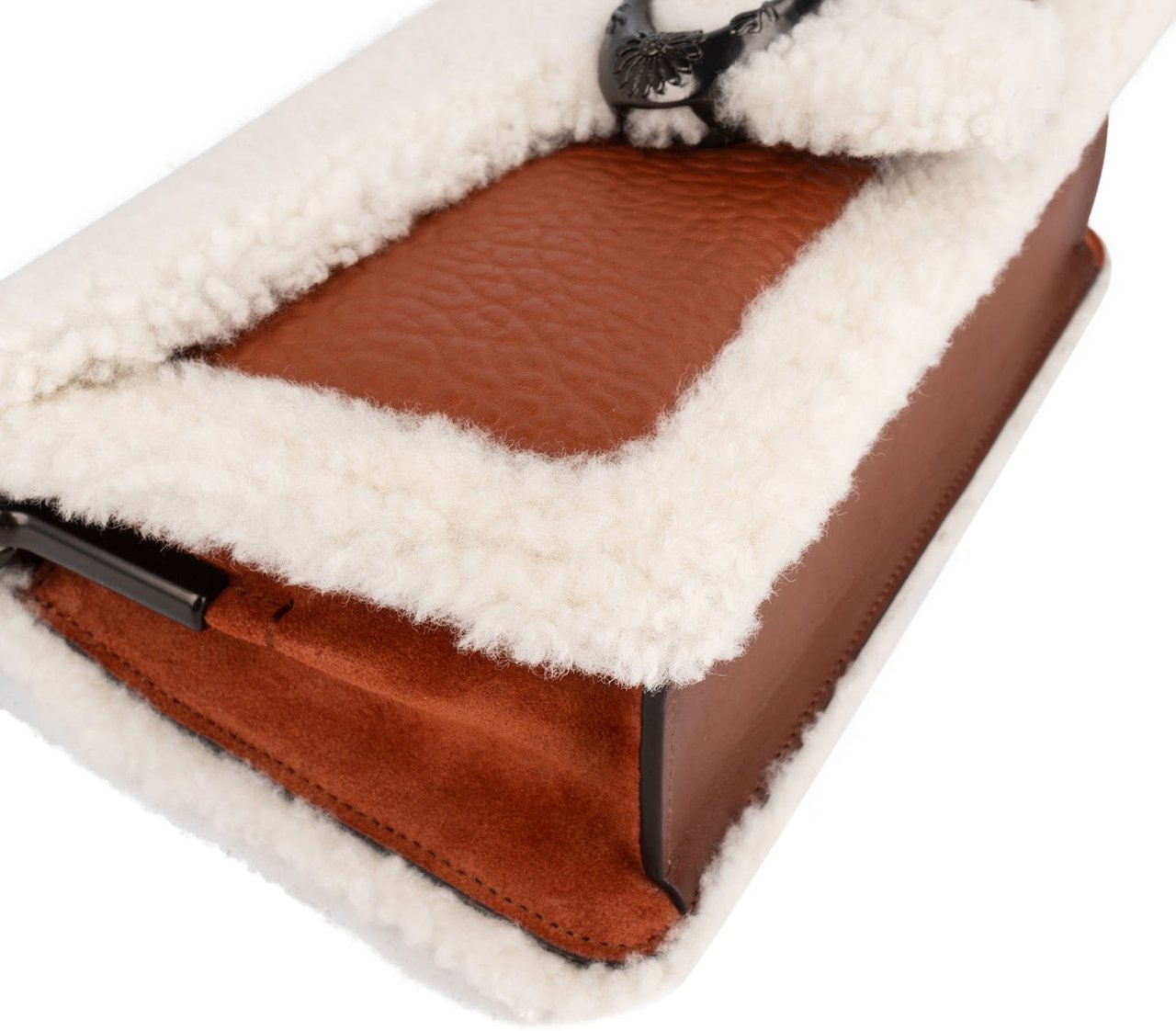 Coach Coach Shearling Pillow Tabby Shoulder Bag Bruin