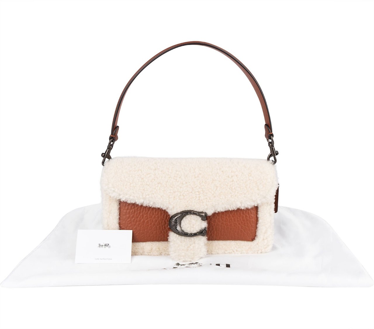 Coach Coach Shearling Pillow Tabby Shoulder Bag Bruin